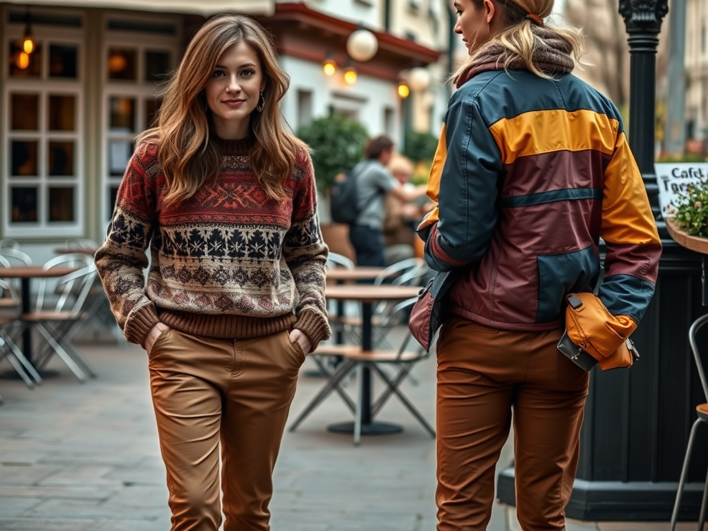 fabricadinsat.ro | Idei de asortare cu pantaloni maro pentru plimbări de zi
